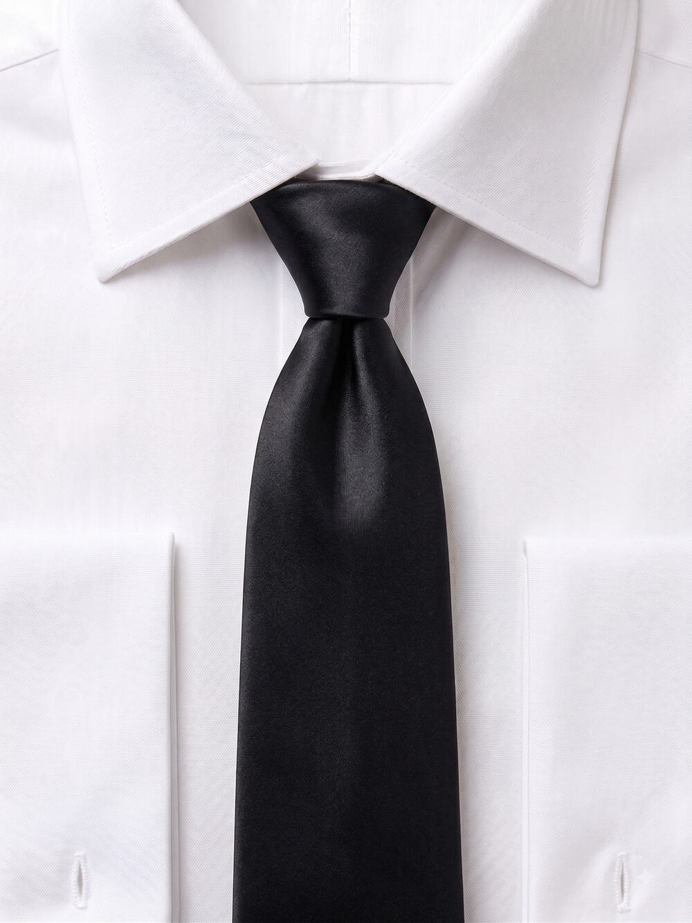 Cremieux Men's Black 100% Silk Necktie